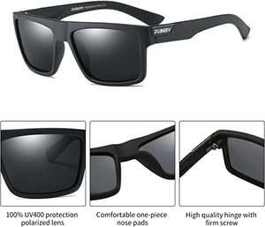 Gafas de Sol DUBERY 2026 con Logotipo Personalizado, Montura Azul para <span class=keywords><strong>Mujer</strong></span>, Moda de Lujo, Venta al Por Mayor de Fabricantes Chinos, Montura Grande - Product Image 5