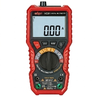 Presisi Tinggi 0.5%+3 Akurasi Otomatis/manual Rentang 0-1000V Layar 4 Digit Amperemeter Voltmeter Termometer Multimeter