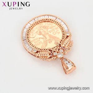 Xuping-colgante de foto grande chapado en oro rosa, foto, moneda de recuerdo, joyería, 33072, 33072 - Product Image 3