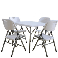 Chaise de roi populaire en plastique HDPE, chaise blanche pour mariage, tables et chaises en plastique de haute qualité pour événements