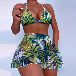 String Triangle Digital Printing Bathing Costume Custom Designer Luxury Bikini Set Nylon Cotton Plus Size Swimsuits For Women 20