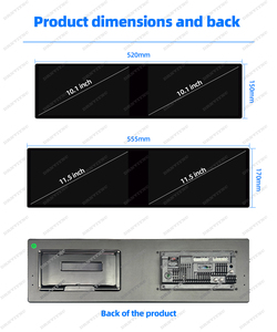 Đầu radio xe hơi Android màn hình kép 10.1 inch 11.5 inch tùy chỉnh nhà máy, hỗ trợ 4G, camera 360 độ, Carplay, dẫn đường GPS - Product Image 2