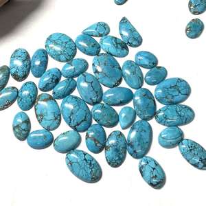 Turquoise Cabochon, Pierre Précieuse Naturelle en Vrac, Formes et Tailles Variées pour la Fabrication de Bijoux, Prix de Gros - Product Image 1
