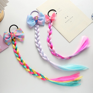 CN treccia parrucca per <span class=keywords><strong>capelli</strong></span> da bambina con coda di cavallo per <span class=keywords><strong>capelli</strong></span> a coda di cavallo unicorno sirena principessa <span class=keywords><strong>Extension</strong></span> per <span class=keywords><strong>capelli</strong></span> - Product Image 3