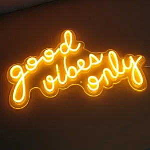 Trasporto di goccia produttore amore rosa good vibes solo su luce del led neon sign