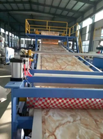 Ligne de production de machines extrudeuses pour la fabrication de feuilles de marbre artificiel en PVC, haute qualité et faible coût, PVC imperméable