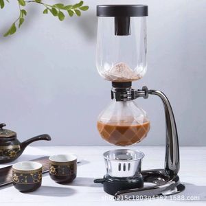 Nuovo Set per Caffè a Sifone, Confezione Regalo, Caffettiera in Vetro Resistente al Calore, Design Vintage di Lusso, per 3 e 5 Persone - Product Image 4