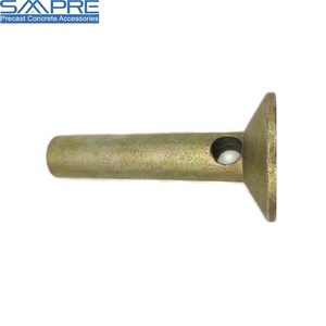 Insert de levage en acier massif de fabrication industrielle avec revêtement en zinc, forme ronde, trou croisé, pour utilisation en parc - Product Image 4