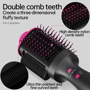 K.SKIN Nouveautés Brosse Soufflante Chauffante Lisseur Sèche-Cheveux 3 Vitesses de Température Lisseur à Air Chaud - Product Image 5