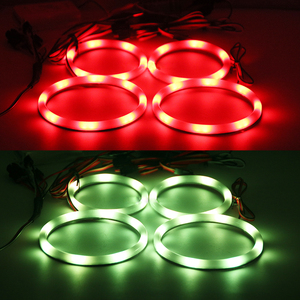 Anelli Luminosi a Effetto Occhi d'Angelo Magici, Luce Delicata, Misure 70mm-160mm, 6000k, Disponibili con Copertura in Cotone, Misure 70mm 80mm 90mm 160mm - Product Image 5