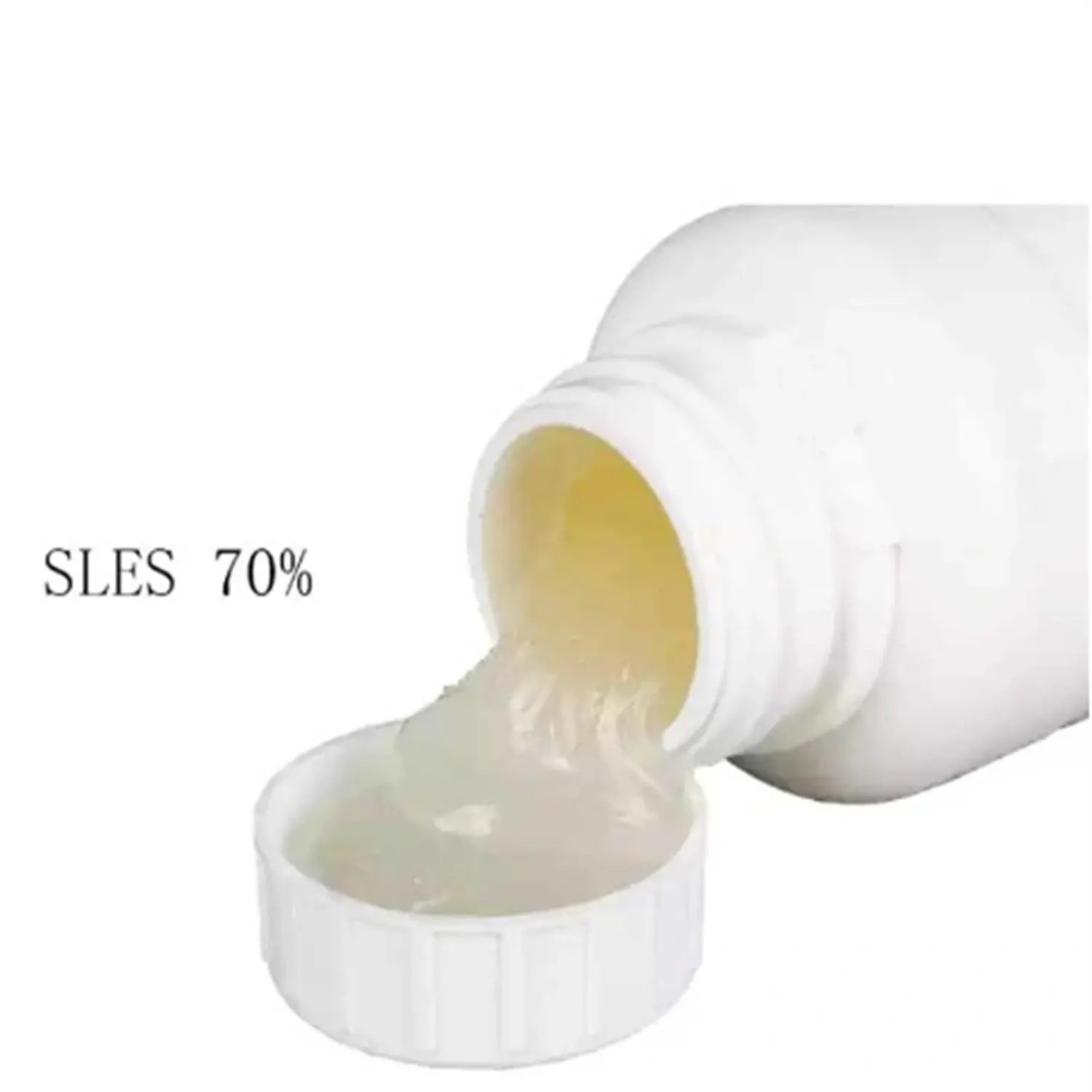 Matérias-primas químicas para cosméticos/líquidos para lavar louça/sabão/xampu/detergente CAS 68585-34-2 SLES 70%