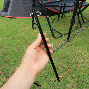 Piquets de tente de camping en plein air, piquets de sol portables en alliage d'aluminium, piquets de tente haute résistance, piquets de fixation de bâche, 4 pièces - Product Image 4