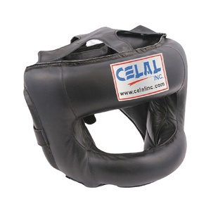 Couvre-chef professionnel en cuir véritable, design sur mesure, pour la boxe, protection de tête pour l'entraînement - Product Image 1