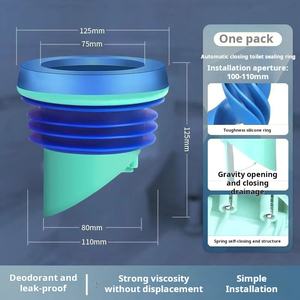 Anneau de joint de bride de toilette <span class=keywords><strong>anti</strong></span>-fuite <span class=keywords><strong>anti</strong></span>-retour de qualité supérieure résistant aux cafards idéal pour les salles de bain hygiéniques - Product Image 5