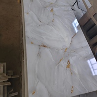 Panel de Pared de PVC Impermeable de Alto Brillo de 1220x2440, Paneles UV para Decoración de Paredes Interiores de Baños, Panel de Pared Moderno 3D
