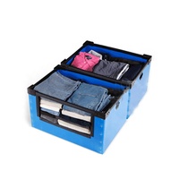 Coroplast creux en PP personnalisé en plastique empilable Corflute Boîte de rangement en tissu PP ondulé Boîte d'organisation de stockage