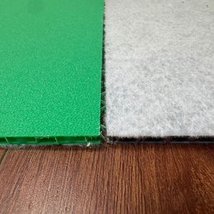 Tissu de lamination vert 3 mm 1250 g/m² ignifuge, imperméable, anti-rayures, en PP alvéolaire, protection de <span class=keywords><strong>sol</strong></span> découpable - Product Image 4