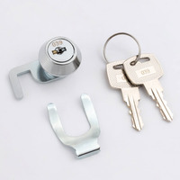 Serrure à pêne basculant en alliage de zinc pour porte d'armoire et tiroir de caisse enregistreuse Serrures à cylindre à clé