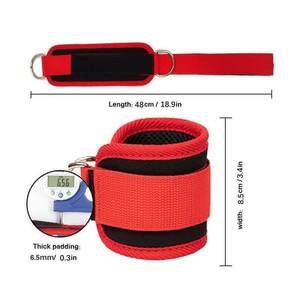 Ankle Strap Nylon Adjustable Velcro Closure D <b>Ring</b> Gym Weightlifting Equipment Unisex - Product Image 5