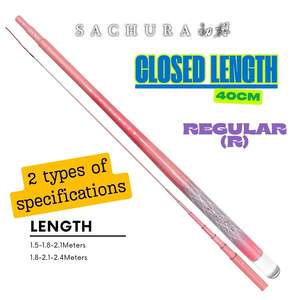 Canne à pêche télescopique SACHURA en fibre de carbone 40T, ultra-légère, directement de l'usine, action 4/6, puissance 64H, 7/8 - Product Image 1