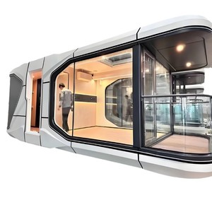 Casa prefabricada de diseño moderno y respetuosa con el medio ambiente, contenedor económico para el hogar, oficina, cápsula espacial de acero para acampar para uso en el patio - Product Image 1