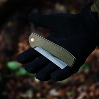 Camping en plein air tactique EDC Micarta couteau de poche pliant couperet Couteau Pliant