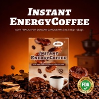 Café en grains blancs pour le commerce transfrontalier, extra fort, énergie instantanée, 15g x 10 sachets avec Ganoderma