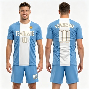 Seragam Sepak Bola Desain Baru dengan Logo Kustom untuk Dewasa, Perlengkapan Olahraga, Seragam Tim dengan Cetak Nama dan Nomor untuk Klub dan Turnamen - Product Image 1