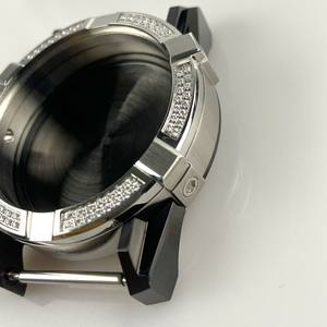 אור שמש זוהר, dazlingpuxury 41x50.5mm316l במקרה נירוסטה 90 cz אבנים, 5 אטם עמיד למים, fits11/2/1 תנועת גודל - Product Image 3