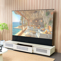 Projecteur NP OEM Ust avec boîtier intégré, home cinéma de haute qualité, téléviseur laser motorisé 4K 16:9, portable, électrique