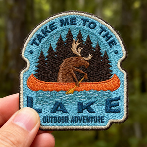 عينة مجانية من EYD مع شعار مخصص، رقعة تطريز فاخرة صغيرة ومرحة للملابس بتقنية DTF للطباعة الحرارية - Product Image 1