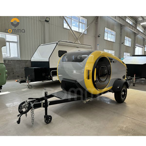 2025 nuovo piccolo rimorchio caravan a goccia Furgonetas Camper Remorque Camping Camperizada con lucernario panoramico e finestra rotonda - Product Image 5