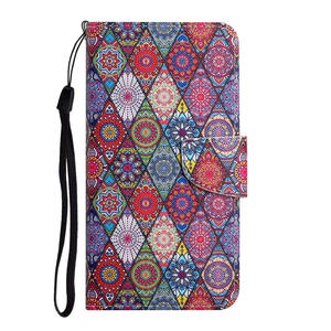 Funda de teléfono de cuero de estilo étnico para iPhone 15 14 <span class=keywords><strong>Pro</strong></span> Max, funda de teléfono con billetera magnética Floral pintada para <span class=keywords><strong>Samsung</strong></span> S23 Ultra - Product Image 2