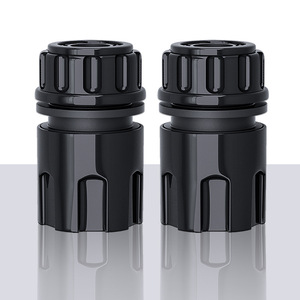 Conector de acoplamiento rápido de plástico PP negro Guoma Ruixiang para manguera de lavado de coches, conector de 4 puntos, venta al por mayor - Product Image 2