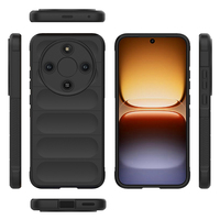 Étui de téléphone antichoc pour Honor Magic 8 Lite X9D X70, cadre en TPU souple, doublure en flanelle, airbags aux quatre coins, coque de protection