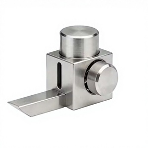 Cerradura de latón mecanizada por CNC para inodoros públicos comerciales con indicador de privacidad para baño - Product Image 1