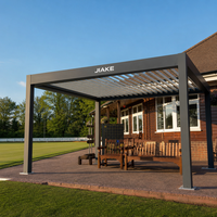 Pergola en aluminium Jiake 6063-T5 avec toit à lames motorisées pour Bowling Green