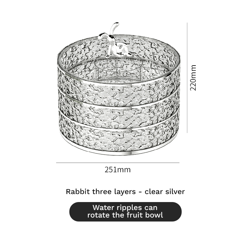 Lapin trois couches-argent clair