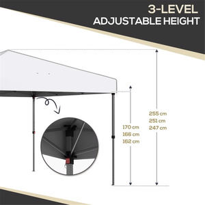 Carpa Plegable Ting Pitras Pcalendom 9.7 X 9.7, Toldo de Poliéster de una Sola Capa, Instalación Rápida, Refugio para Exteriores - Product Image 6