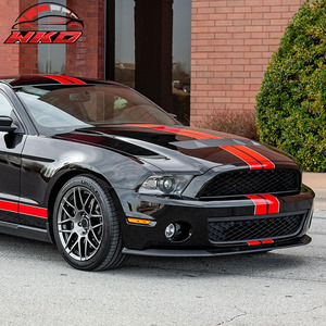 Convient pour Ford Mustang GT500 s 2010-2014, lèvre de pare-chocs avant style OEM, noir, non peint - Product Image 3