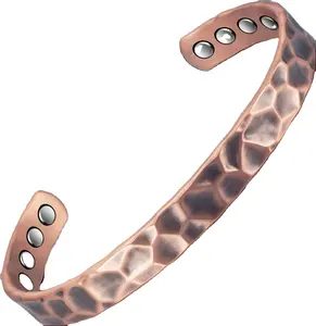 Pulseira Energinox de cobre magnética para jóias saudáveis, vários estilos de martelo bom para a saúde