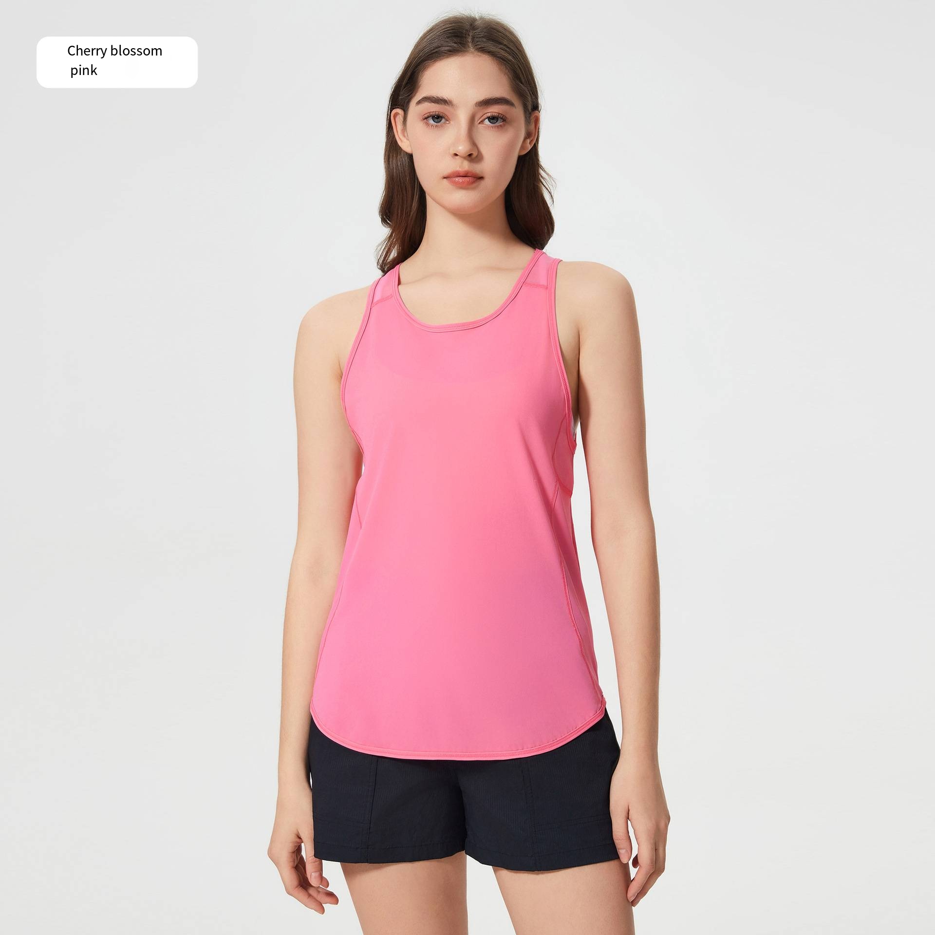 Women's Lightweight Breathable Mesh Yoga Tank Top Spandex/Nylon Regular Fit Simple Design Quick-Drying for Outdoor Running