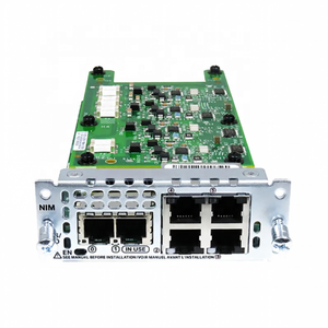 Module NIM Voix Analogique 4 Ports FXO Cisco NIM-4FXO= <span class=keywords><strong>Carte</strong></span> Passerelle VoIP Hot Swap pour Routeur Série ISR 4000 Pack Unique Original - Product Image 1