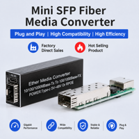 Módulo Transceptor de Fibra Óptica Mini SFP, Módulo Óptico Enchufable de Formato Pequeño para Equipos de Red FTTH FTTX