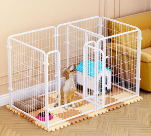 Katlanabilir köpek kalem Metal evcil hayvan oyun parkı kapı ile | Kapalı açık köpek çit, özel renkler ve boyutları mevcut - Product Image 2