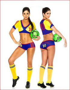 Costume de pom-pom <span class=keywords><strong>girl</strong></span> pour filles, robe avec pompons, pour Purim, écolière, spectacle de scène, uniforme de cheerleading - Product Image 2