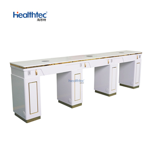 <span class=keywords><strong>Table</strong></span> de <span class=keywords><strong>manucure</strong></span> en <span class=keywords><strong>bois</strong></span> moderne pour salon de beauté avec collecteur de poussière, prise, plus de rangement - Product Image 3