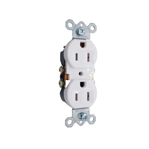 UL 목록 15 암페어, 125 볼트 날씨 및 변조 방지 이중 콘센트 표준 전기 벽 콘센트 - Product Image 1