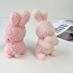 3D TEDDY Rose Bear nến đám cưới <span class=keywords><strong>l</strong></span>àm Silicone khuôn bánh công cụ cho crafting đẹp nến - Product Image 5