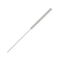 Aiguilles d'acupuncture C&D jetables stériles à manche en acier inoxydable sans boucle